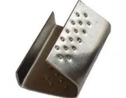 Замок металлический с внутренной пуклей (для полипропиленовой ленты) PP-16 (0,6) цинк блестящий